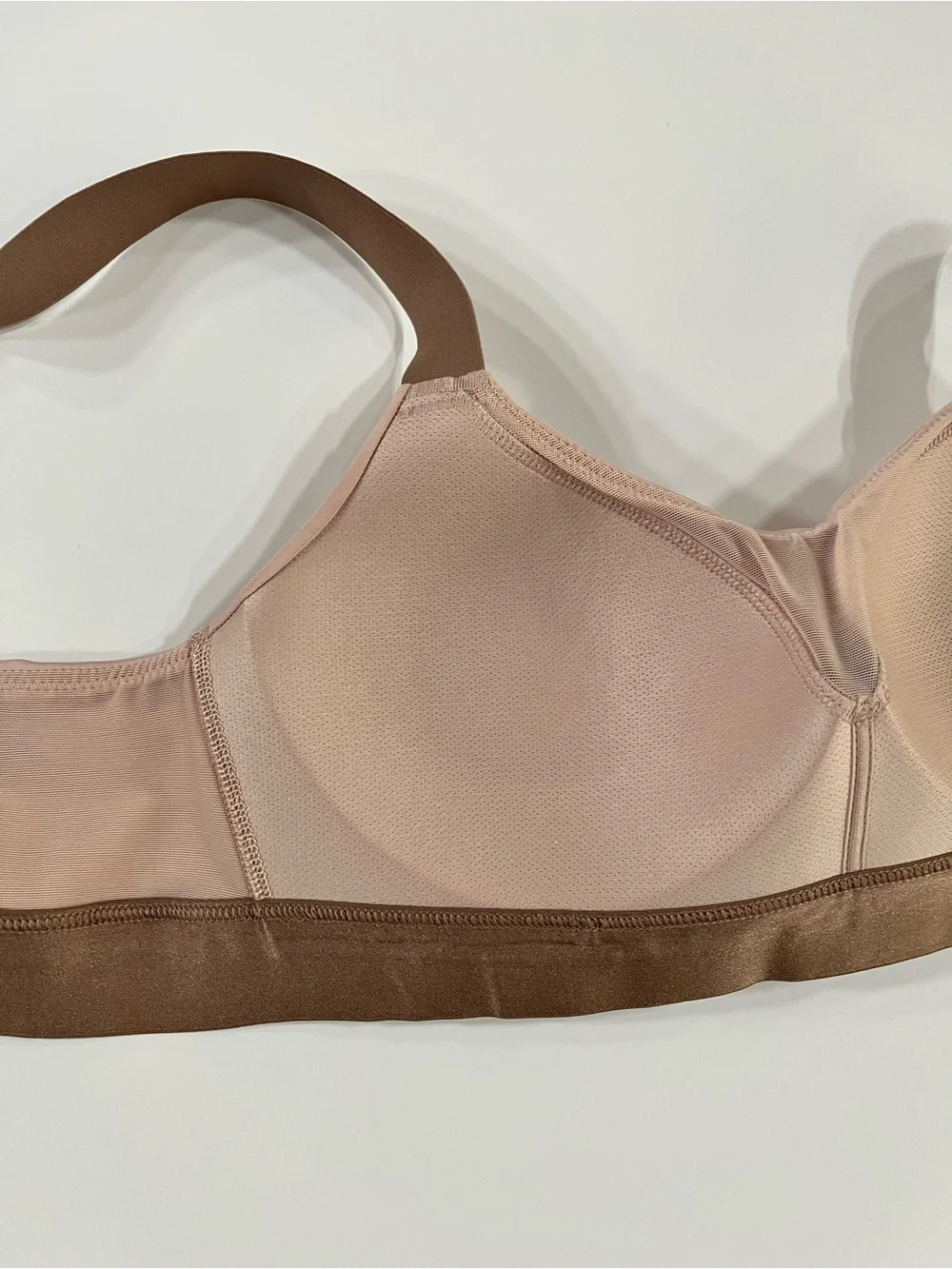 ThirdLove Kinetic Adjustable Two-Tone Rose Dust Nude Wireless Sports Bra 36A